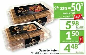 Intermarché Gevulde wafels aanbieding