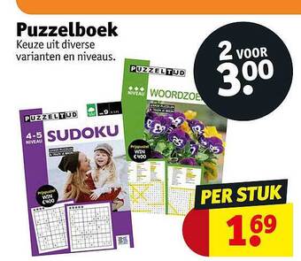 Kruidvat Puzzelboek aanbieding
