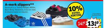 Kruidvat A-merk Slippers aanbieding