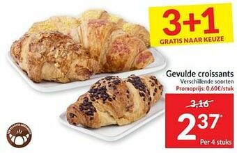 Intermarché Gevulde croissants aanbieding