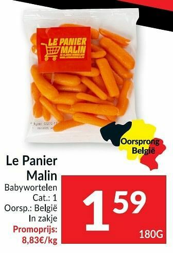 Intermarché Le panier malin babywortelen aanbieding