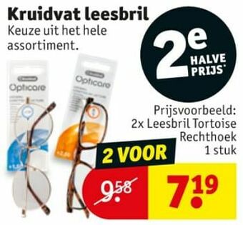 Kruidvat Leesbril tortoise rechthoek aanbieding