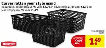 Kruidvat Curver rattan your style mand aanbieding