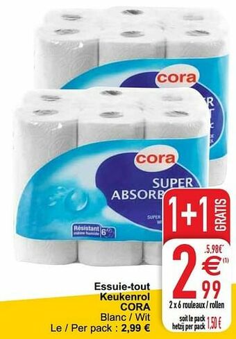 Cora Essuie-tout keukenrol cora aanbieding