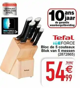 Bloc de 5 couteaux blok van 5 messen