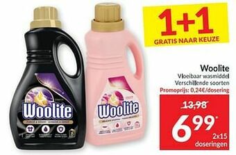 Intermarché Woolite vloeibaar wasmiddel aanbieding
