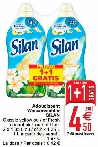 Cora Adoucissant wasverzachter silan aanbieding