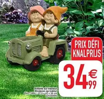 Enfants sur tracteur kinderen op traktor