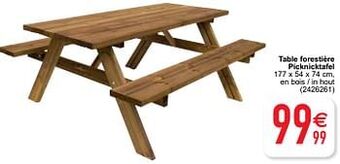 Table forestière picknicktafel