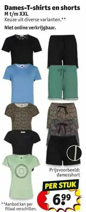 Dames-t-shirts en shorts