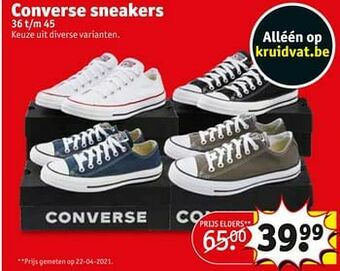 Kruidvat Converse sneakers aanbieding