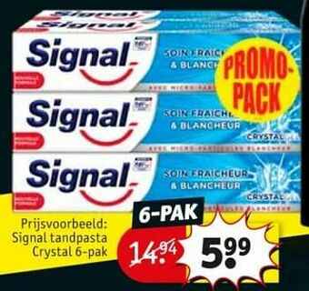Kruidvat Signal tandpasta crystal aanbieding