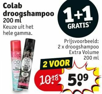 Kruidvat Droogshampoo extra volume aanbieding