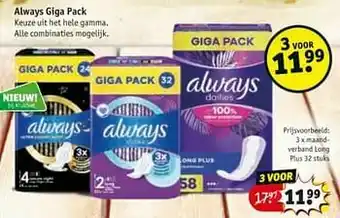 Kruidvat Maandverband long plus aanbieding