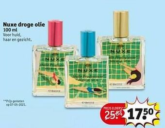 Kruidvat Nuxe droge olie aanbieding