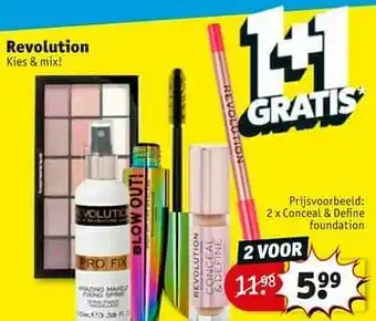 Kruidvat Conceal + define foundation aanbieding