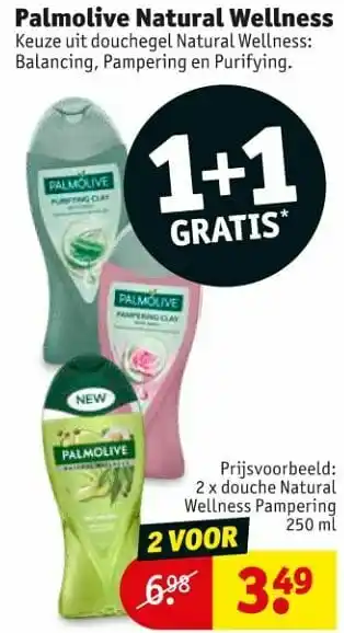 Kruidvat Douche natural wellness pampering aanbieding