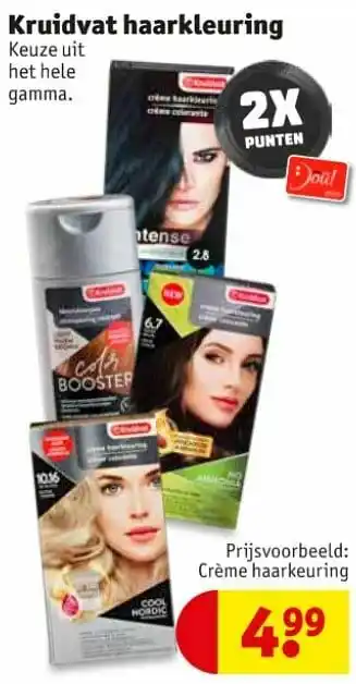Kruidvat Crème haarkeuring aanbieding