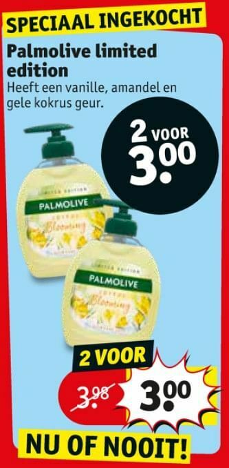Kruidvat Palmolive limited edition aanbieding