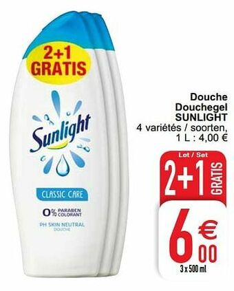 Douche douchegel sunlight