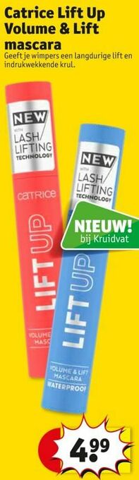 Kruidvat Catrice lift up volume + lift mascara aanbieding
