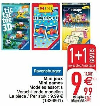 Cora Mini jeux mini games aanbieding
