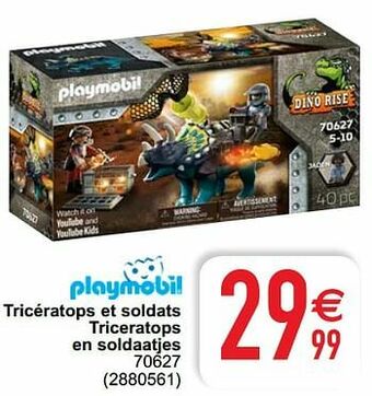Tricératops et soldats triceratops en soldaatjes 70627