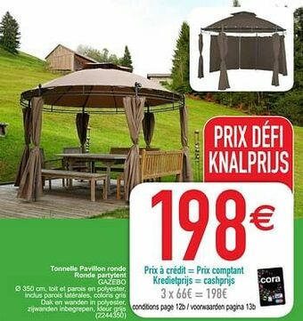 Tonnelle pavillon ronde ronde partytent gazebo