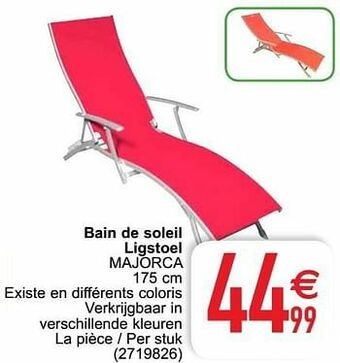 Cora Bain de soleil ligstoel majorca aanbieding