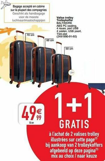Valise trolley trolleykoffer baltimore