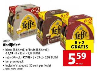 Lidl Leffe abdijbier aanbieding