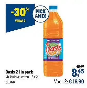 Makro Oasis 2 L In Pack aanbieding