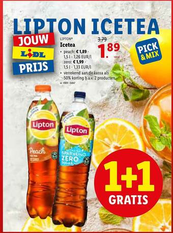 Lidl Lipton Icetea aanbieding
