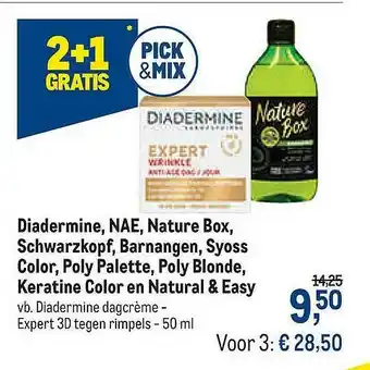 Diadermine, Nature Box