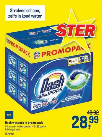 Makro Dash Waspods In Promopack aanbieding