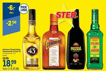 Cointreau, Pisang Ambon, Passoa Passie En Licor 43