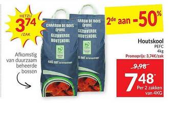 Intermarché Houtskool aanbieding