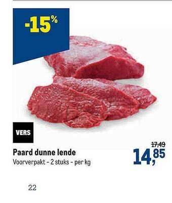 Makro Paard Dunne Lende aanbieding