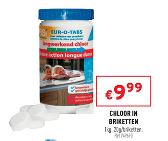 Chloor in Briketten