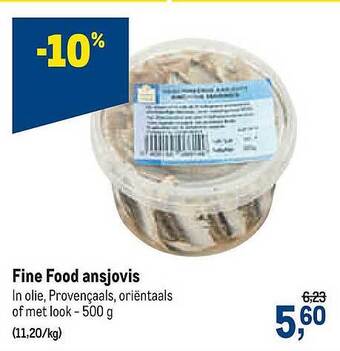 Makro Fine Food Ansjovis aanbieding