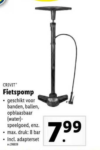 Lidl Crivit Fietspomp aanbieding