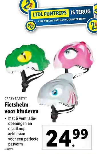 Crazy Safety Fietshelm Voor Kinderen
