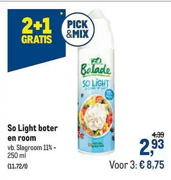 Makro So Light Boter En Room aanbieding