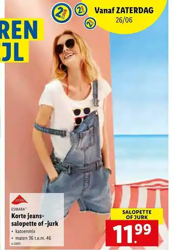 Esmara Korte Jeans- Salopette Of -jurk