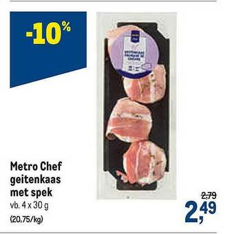 Metro Chef Geitenkaas Met Spek
