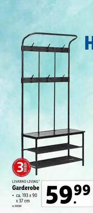 Lidl Livarno Living Garderobe aanbieding