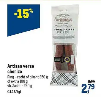 Artisan Verse Chorizo