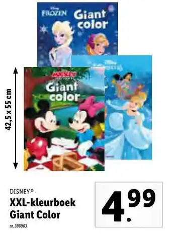 Lidl Disney Xxl-kleurboek Giant Color aanbieding