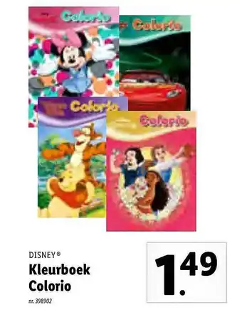 Lidl Disney Kleurboek Colorio aanbieding
