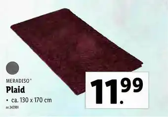 Lidl Meradiso Plaid aanbieding
